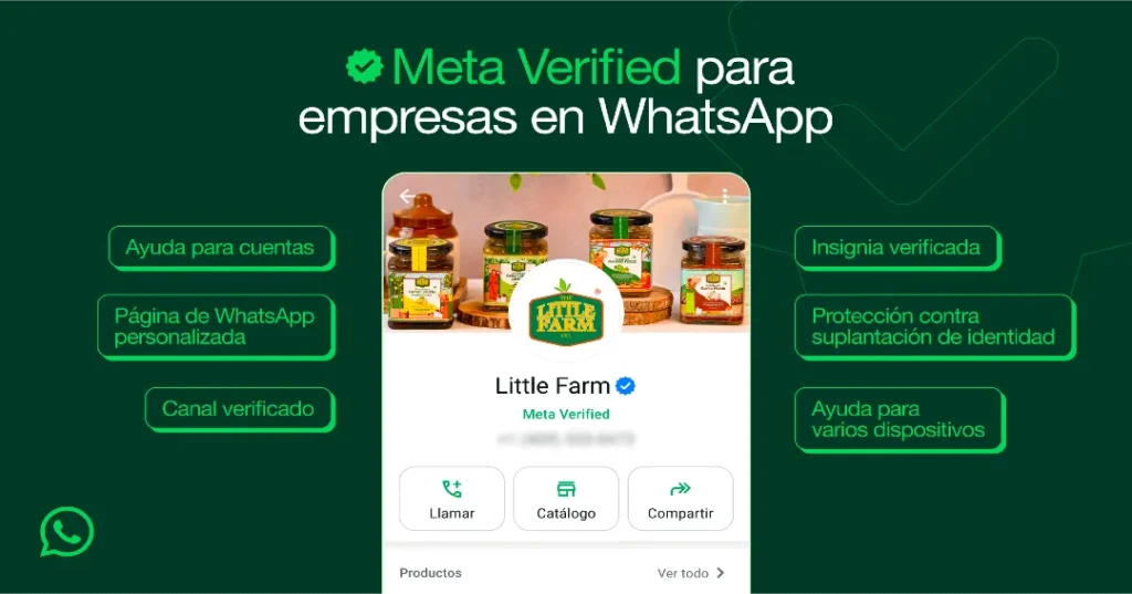 Meta Verified y mucho más para empresas en WhatsApp