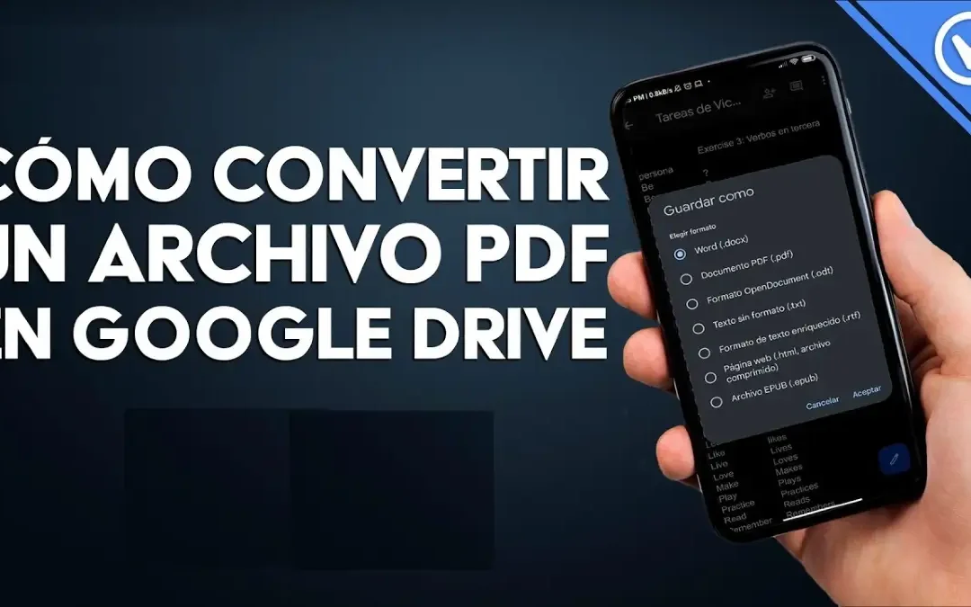 Convierte archivos PDF a Word gratis con Google Drive