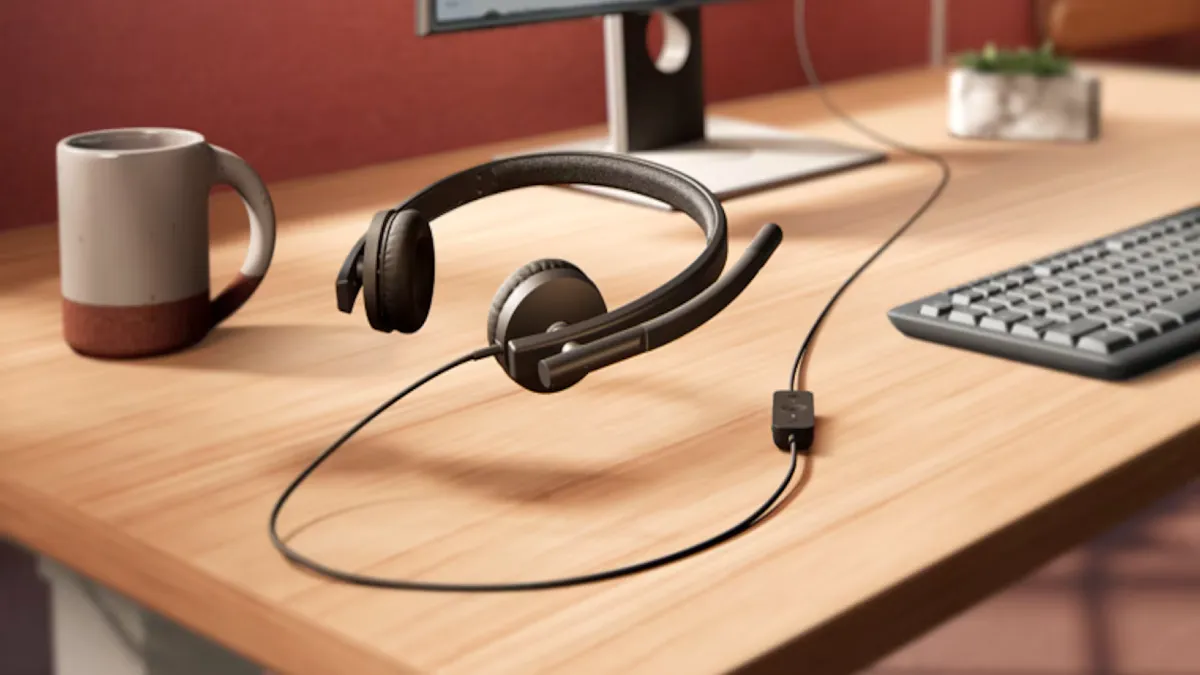 Auriculares Logitech H570e, diseño y comodidad laboral