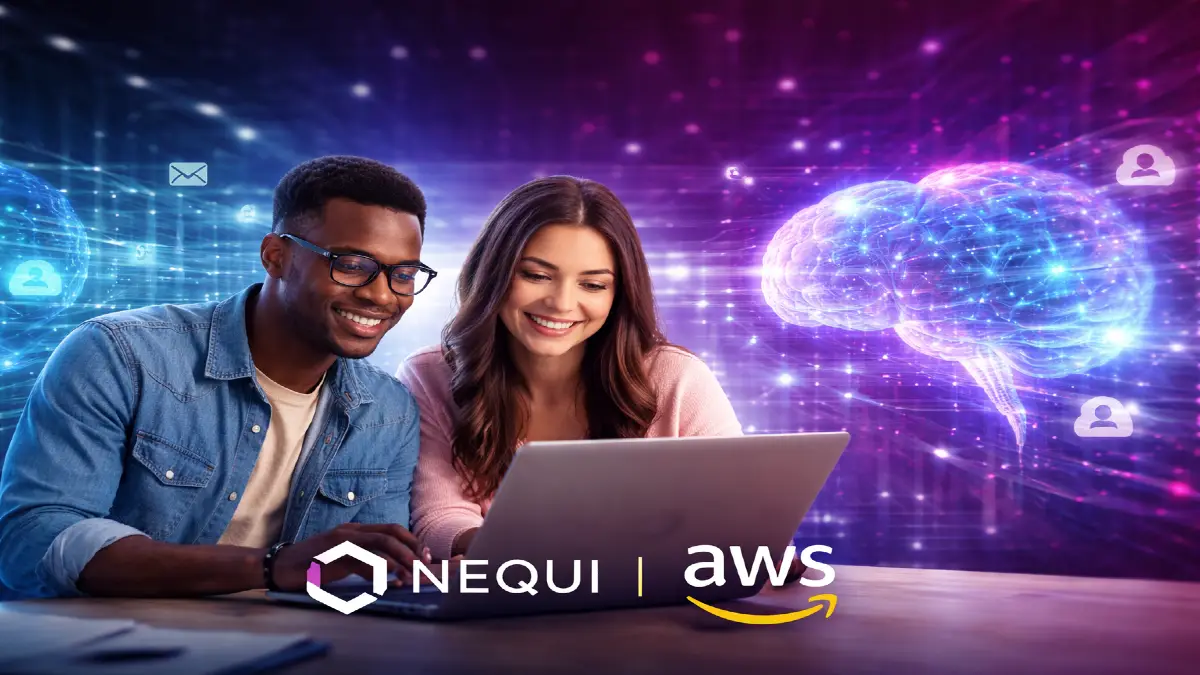 Formación gratuita en IA en Colombia con Nequi y AWS para impulsar habilidades tecnológicas Formación gratuita en IA con Nequi y AWS en Colombia, estudiantes aprendiendo inteligencia artificial en entorno digital