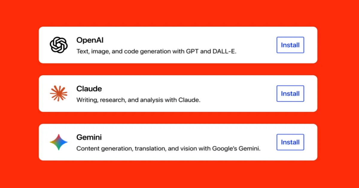 Proveedores de IA disponibles en WordPress 7.0: OpenAI, Claude y Gemini integrados nativamente a través de Abilities API.
