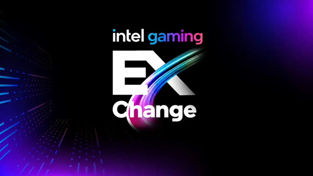 Reciclaje gaming en Colombia: logo oficial de la campaña Intel Gaming Exchange 2026
