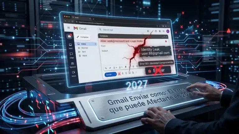 Gmail Enviar como: El Error que puede Afectarte en 2027
